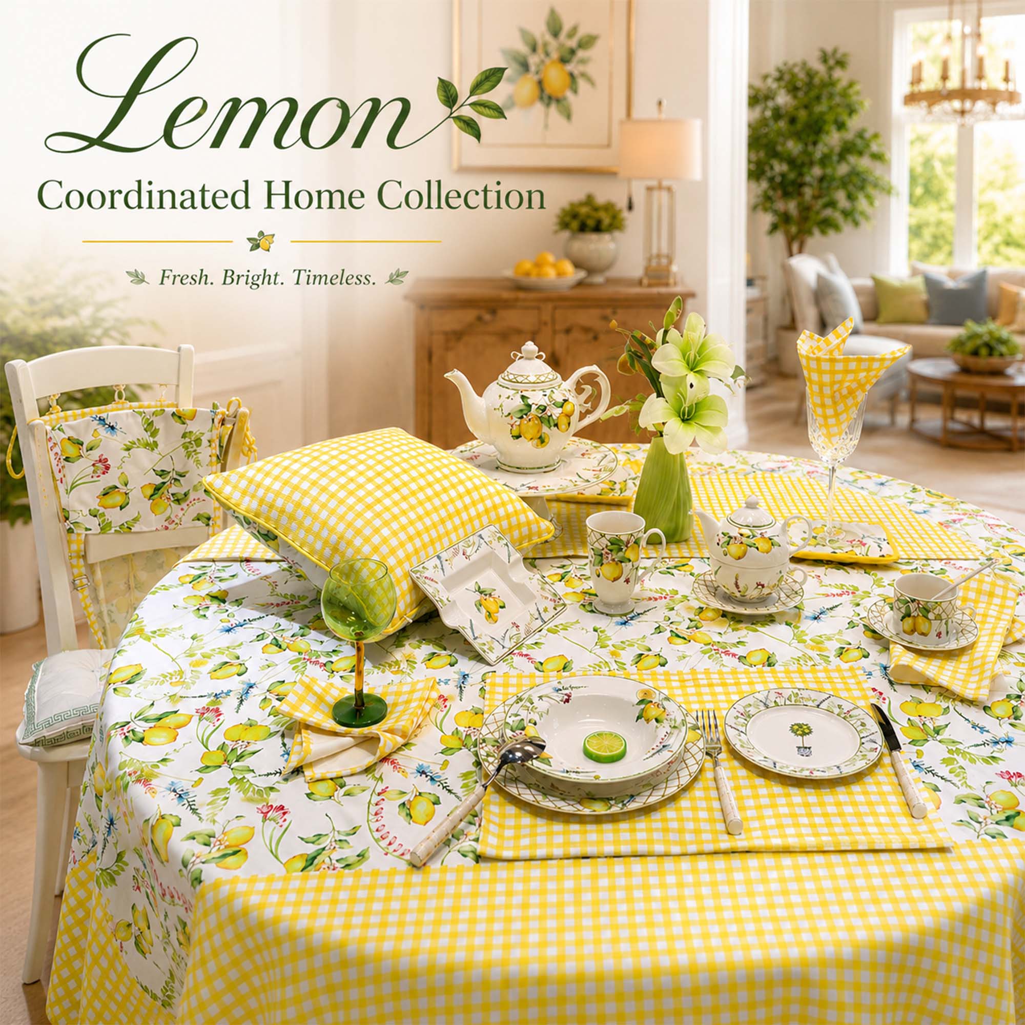 Donglin Homeware Lemon Coordinated Home Collection