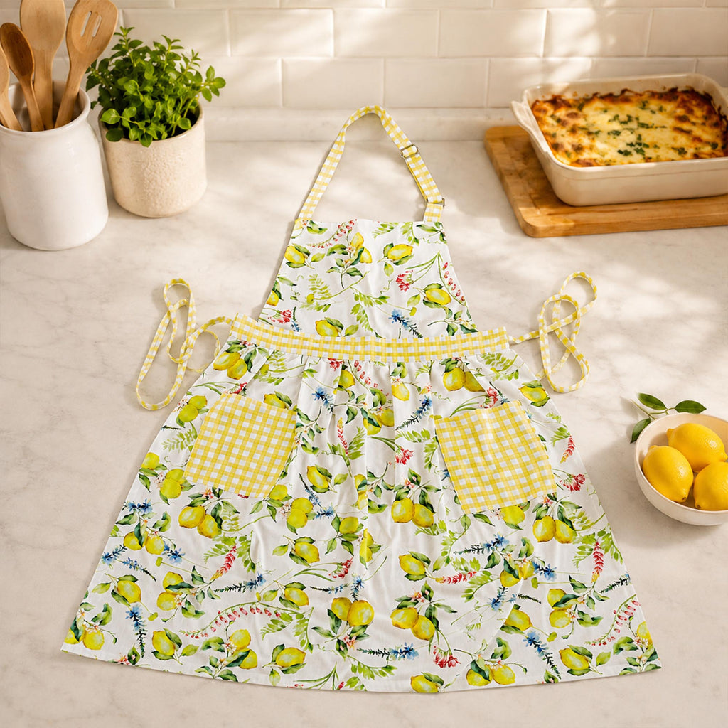 Donglin Homeware Lemon Coordinated Home Collection Adult Apron