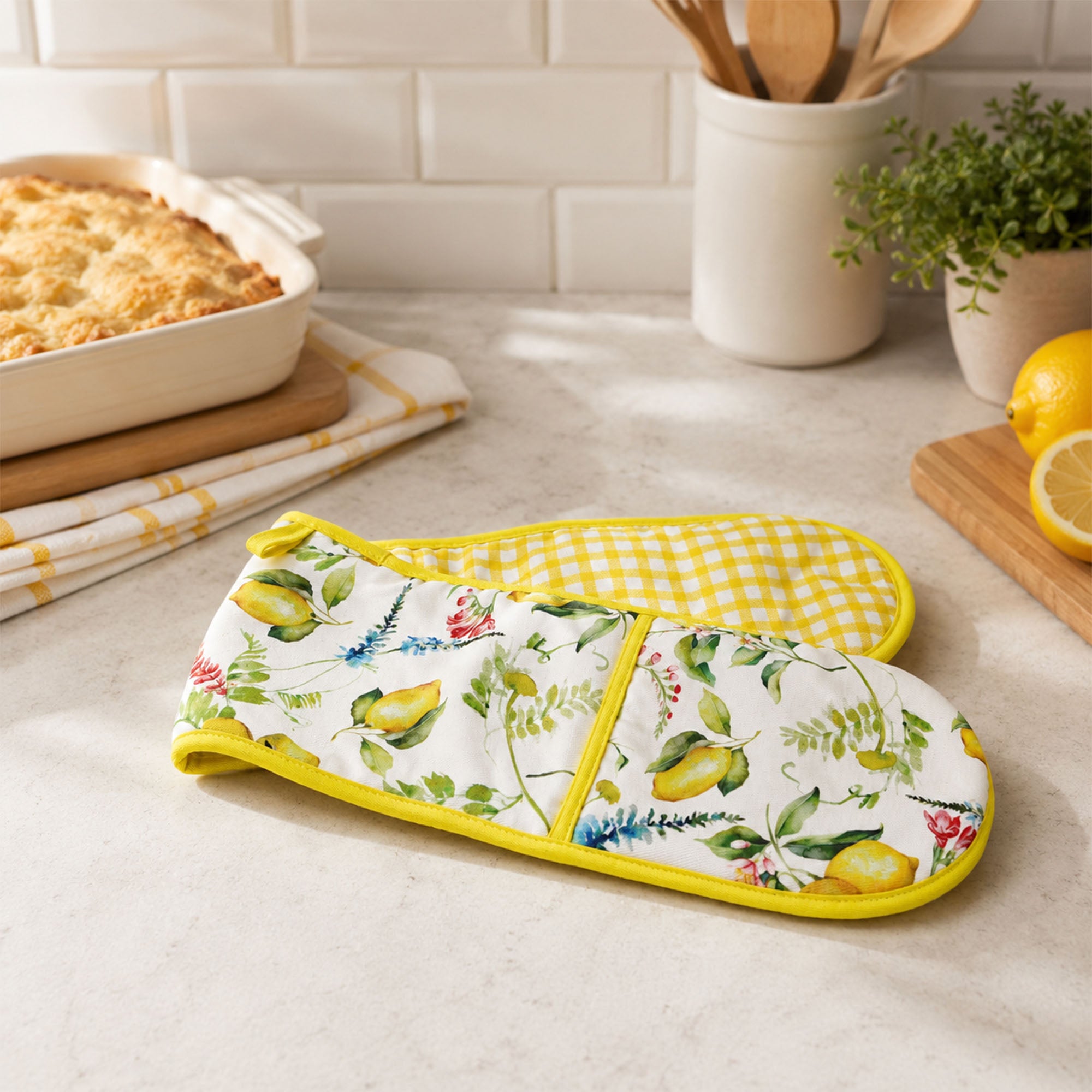 Donglin Homeware Lemon Coordinated Home Collection Heat Resistant Mat