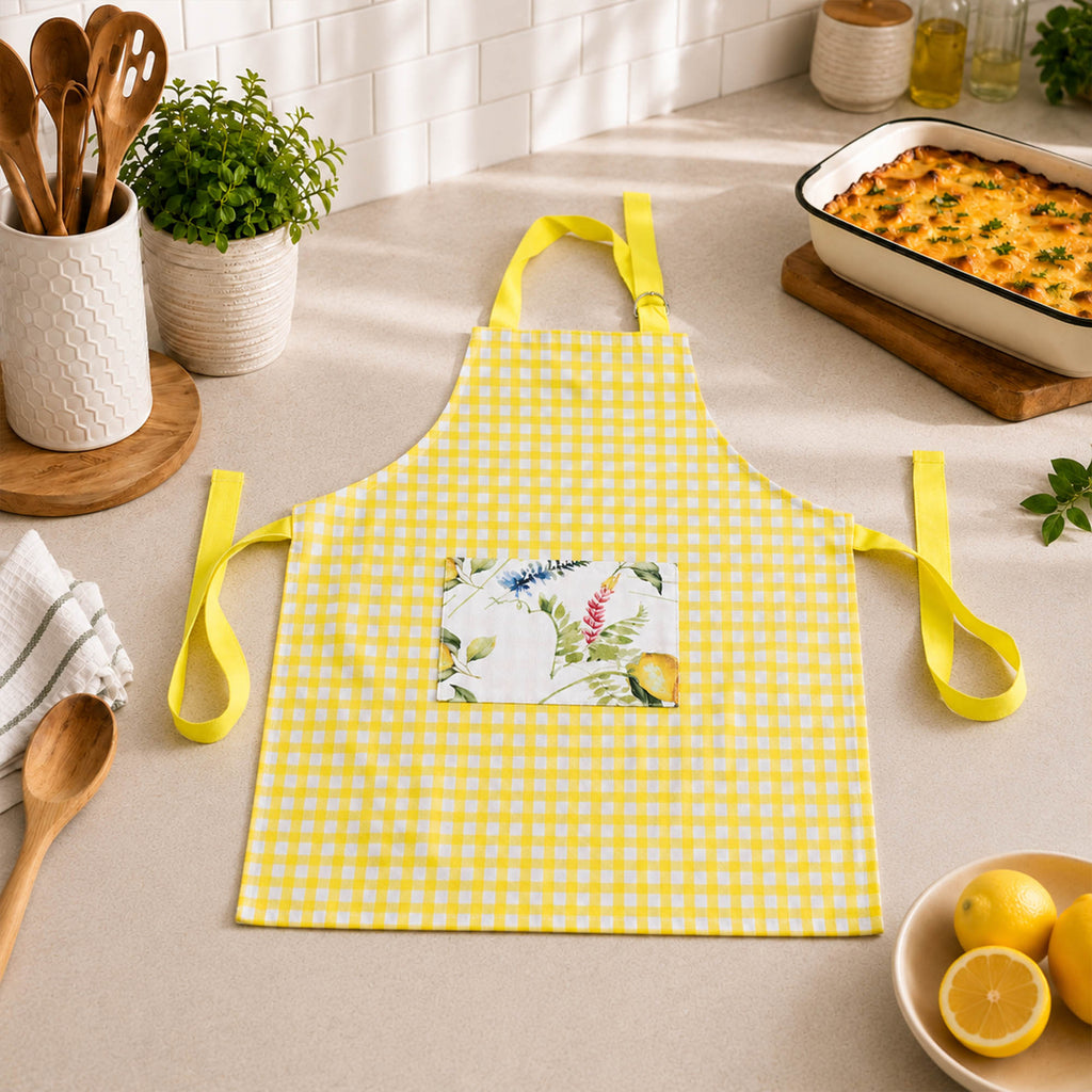 Donglin Homeware Lemon Coordinated Home Collection Kids Apron