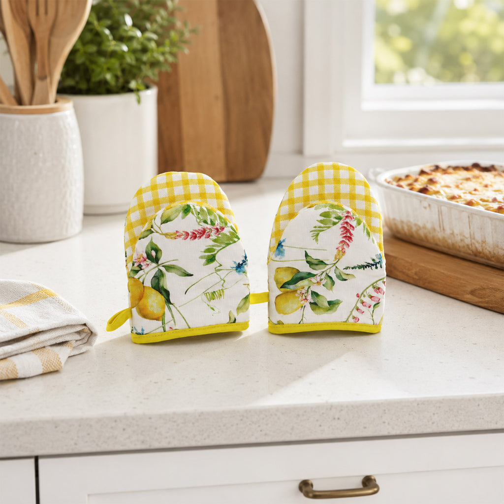 Donglin Homeware Lemon Coordinated Home Collection Oven Mitt