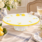 Donglin Homeware Lemon Garden Collection Fruit Bowl 8.75-inch
