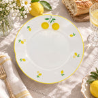 Donglin Homeware Lemon Garden Collection Dinner Plate 10-inch