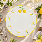 Donglin Homeware Lemon Garden Collection Dinner Plate 12-inch