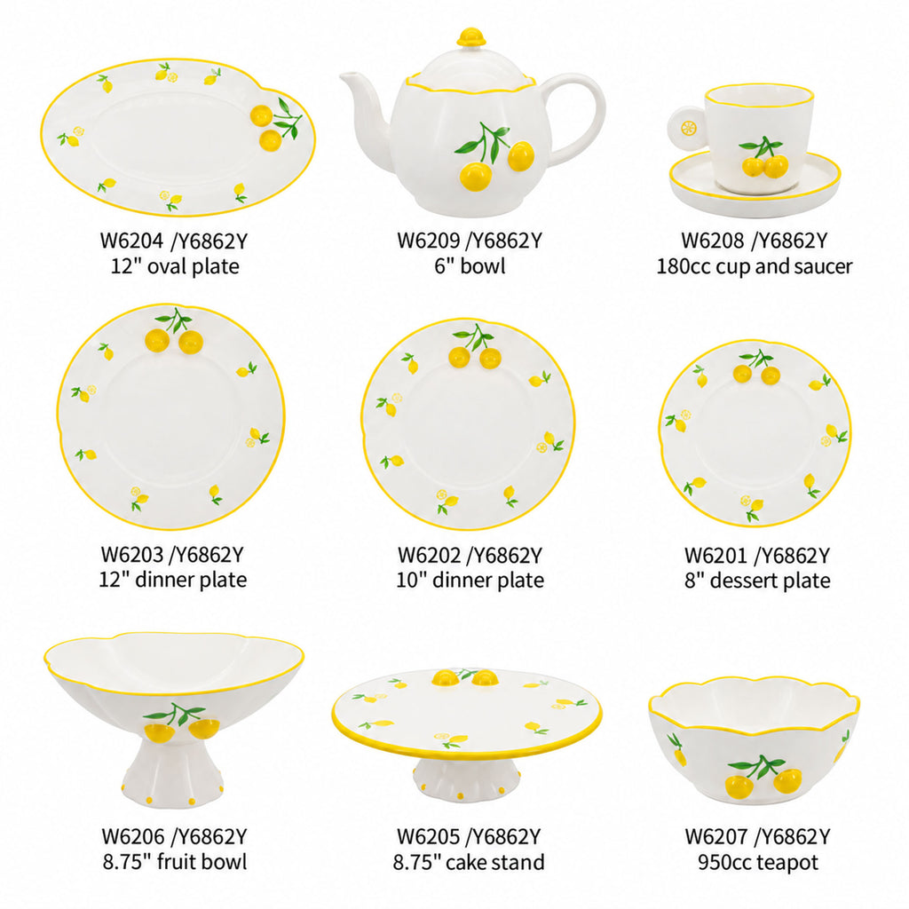 Donglin Homeware Lemon Garden Collection Shapes