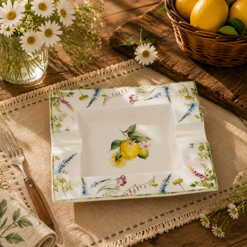 Donglin Homeware Lemon Grove Collection Ashtray 8-inch