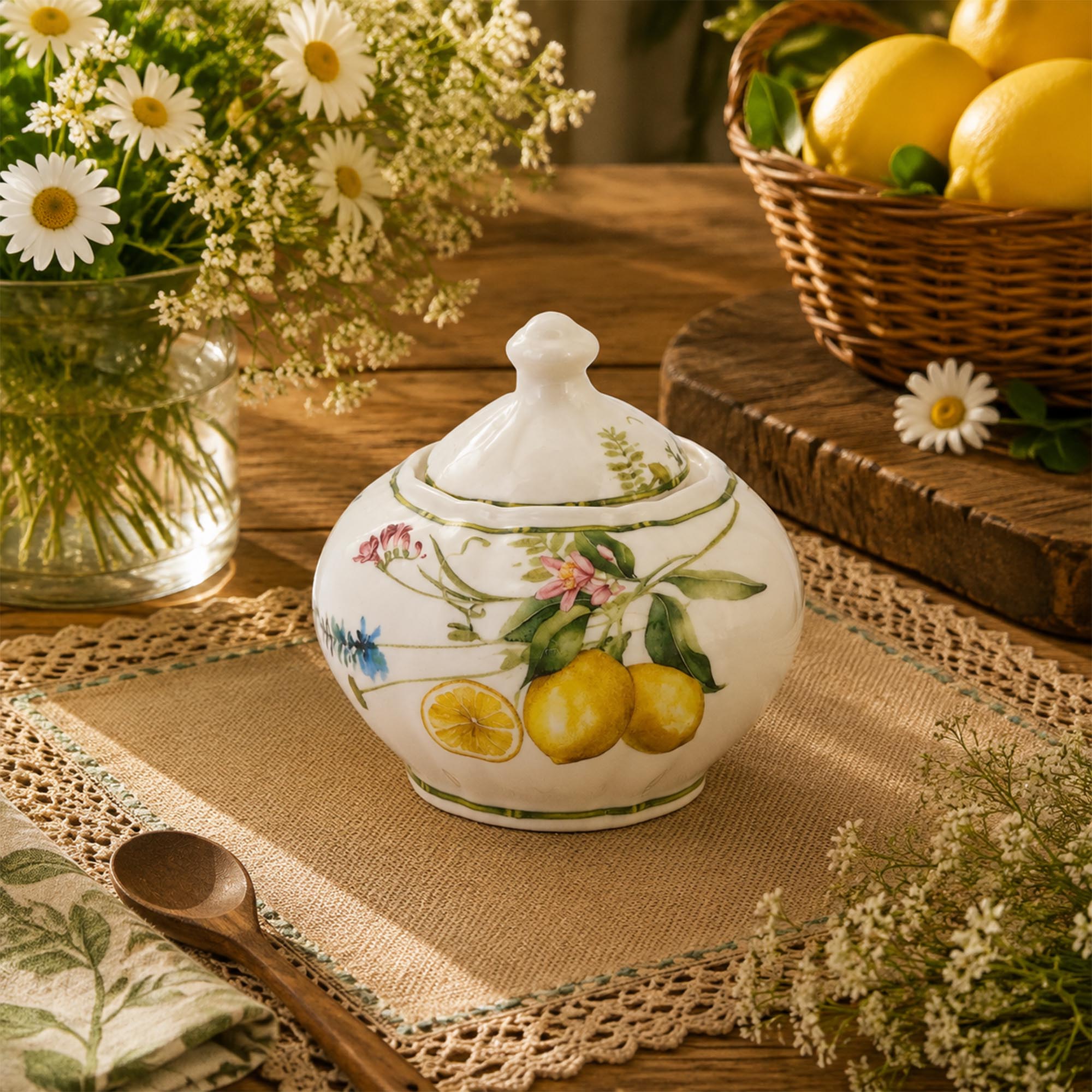 Donglin Homeware Lemon Grove Collection Sugar Pot 350cc