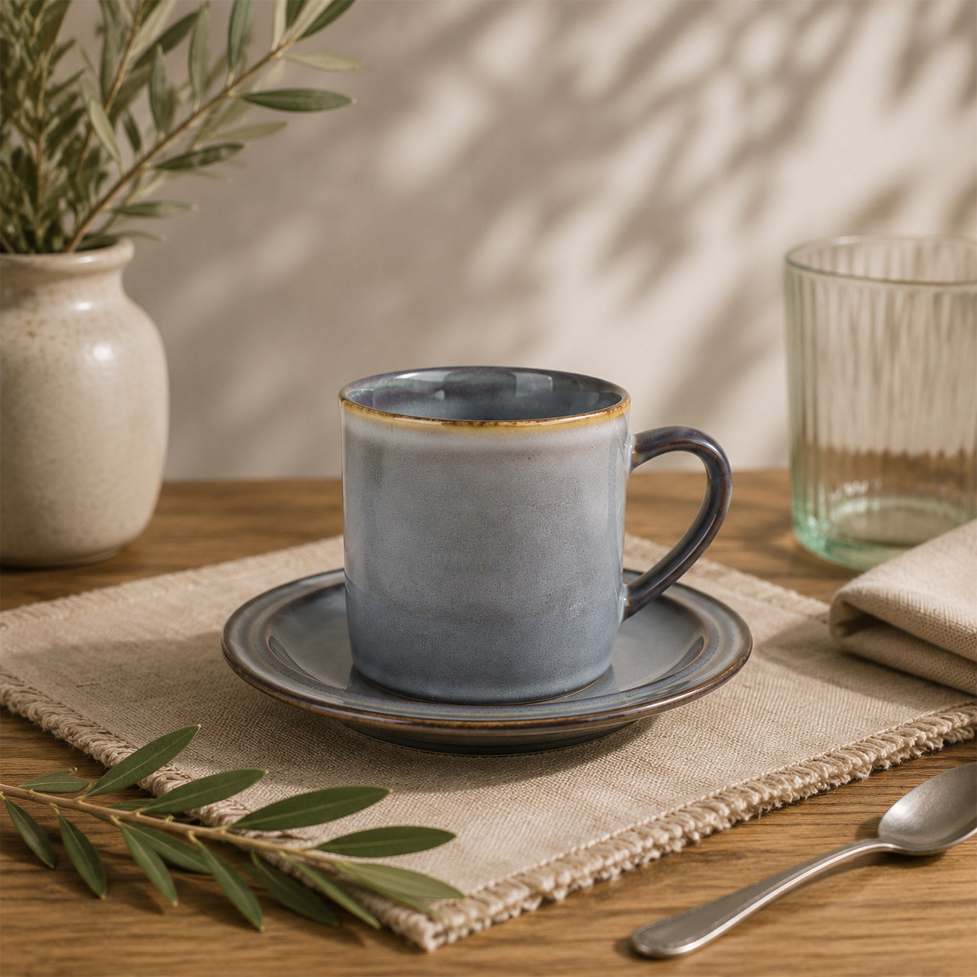 Donglin Homeware Mineral Horizon Collection Cup and Saucer 80cc