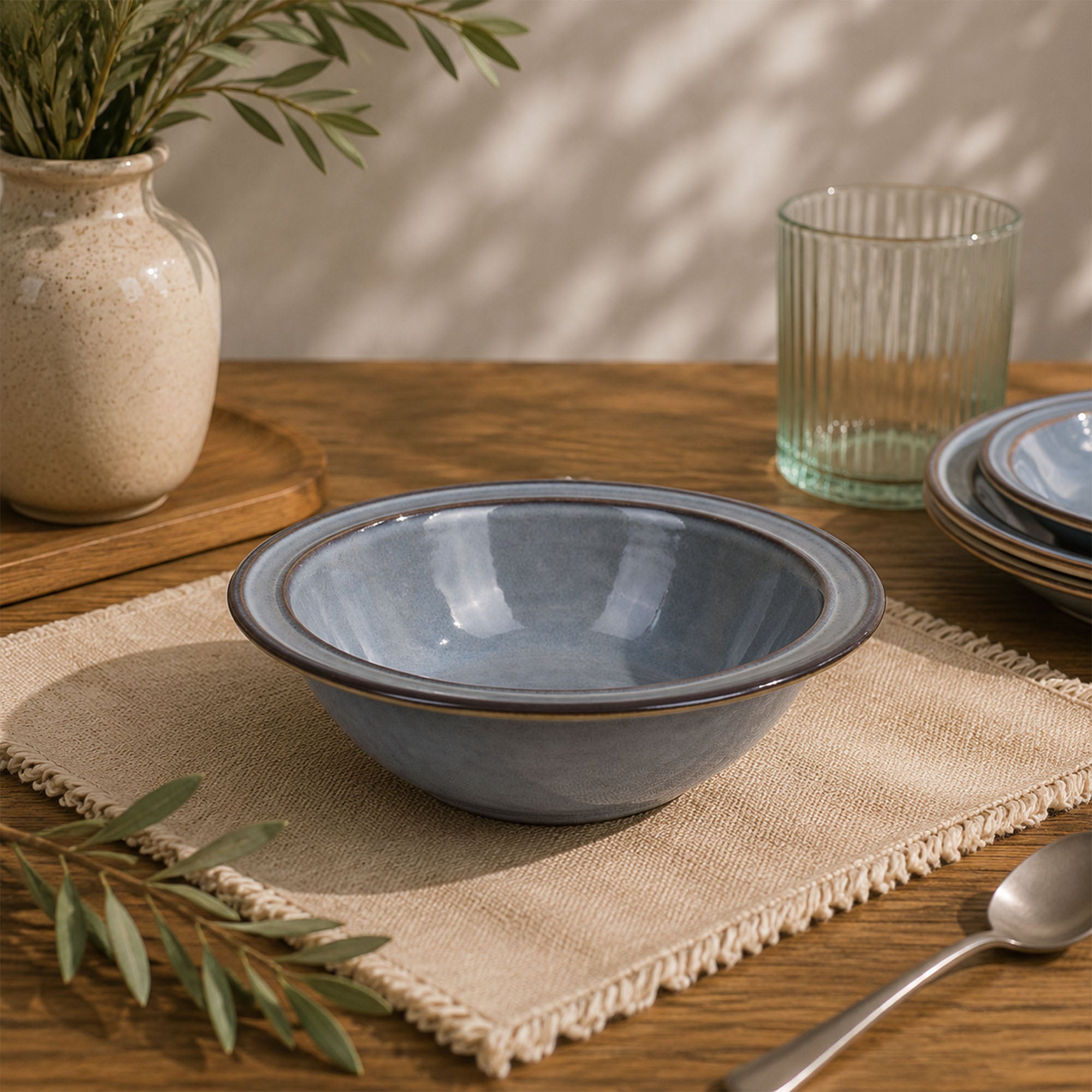 Donglin Homeware Mineral Horizon Collection Serving Bowl  9.5-inch