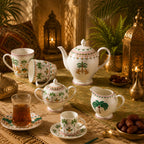 Donglin Homeware Moroccan Oasis Tropical Safari Dinnerware Collection | Vintage Ceramic
