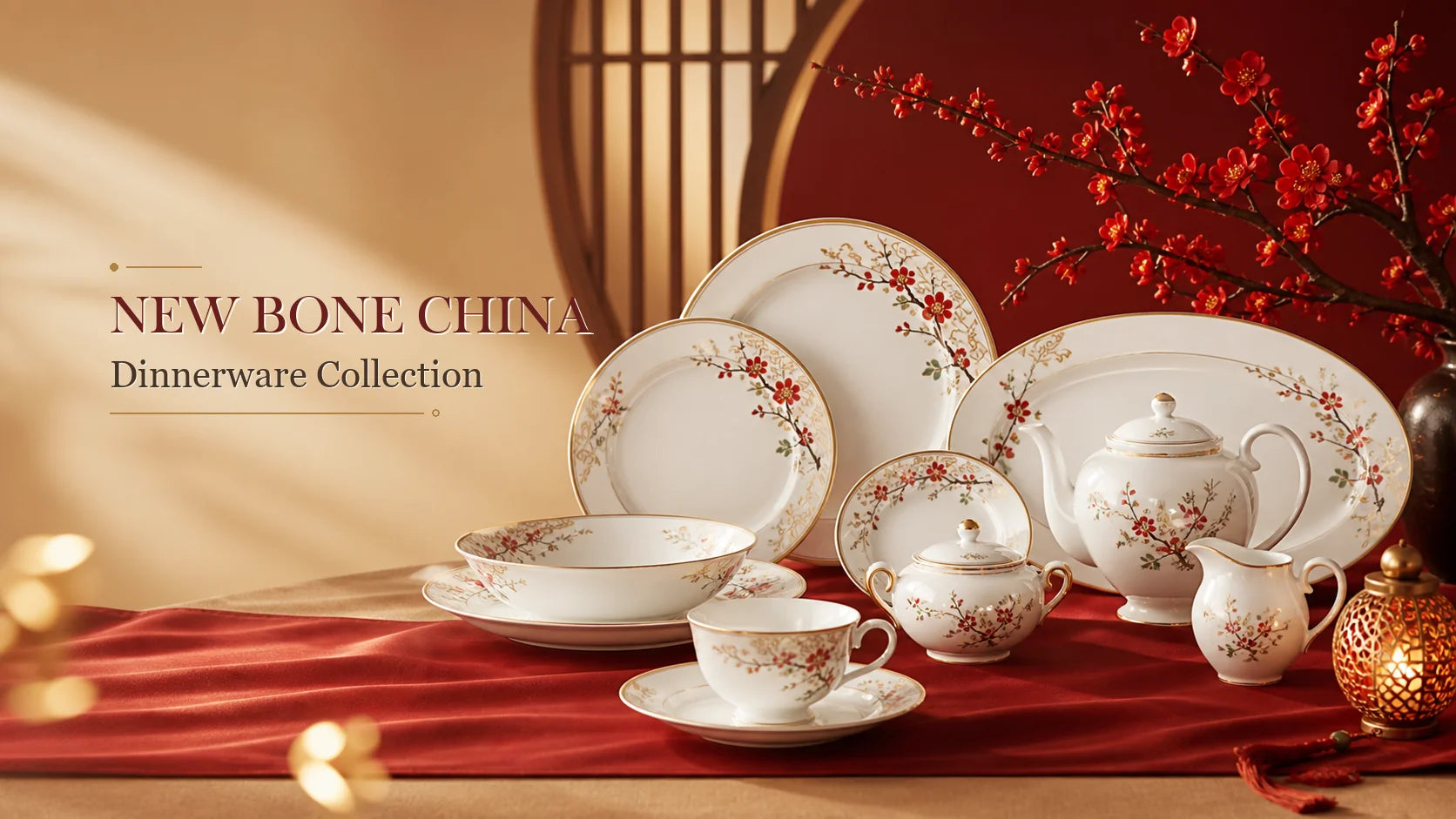 New Bone China Dinnerware Collection Banner Web