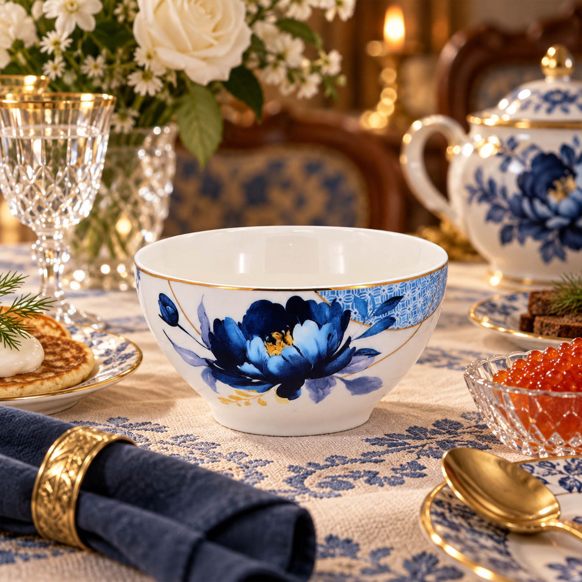 Donglin Homeware – Y6823 Nocturne Bloom Geschirrkollektion aus New Bone China
