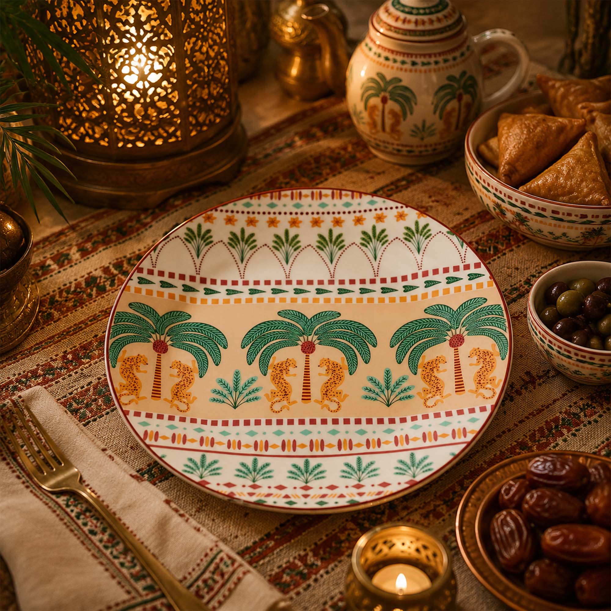Donglin Homeware Oasis Heritage Collection Dessert Plate 7.5-inch