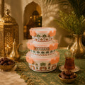 Donglin Homeware Oasis Heritage Collection Opal Glass Circle Food Container