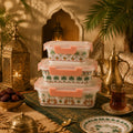 Donglin Homeware Oasis Heritage Collection Opal Glass Rectangle Food Container