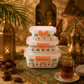 Donglin Homeware Oasis Heritage Collection Opal Glass Square Food Container