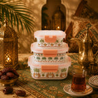 Donglin Homeware Oasis Heritage Collection Opal Glass Square Food Container