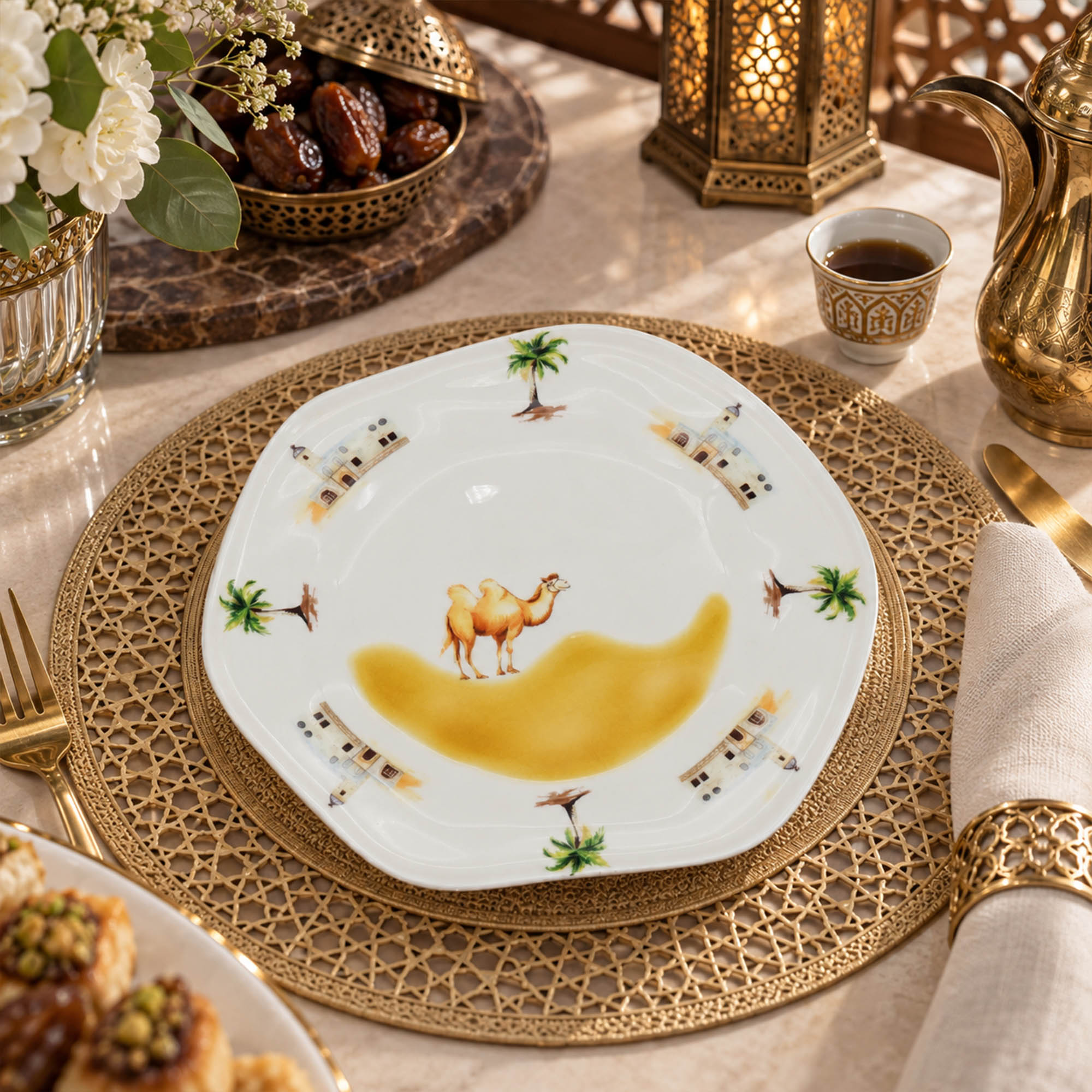 Donglin Homeware Oasis Mirage Collection Dessert Plate 7.5-inch