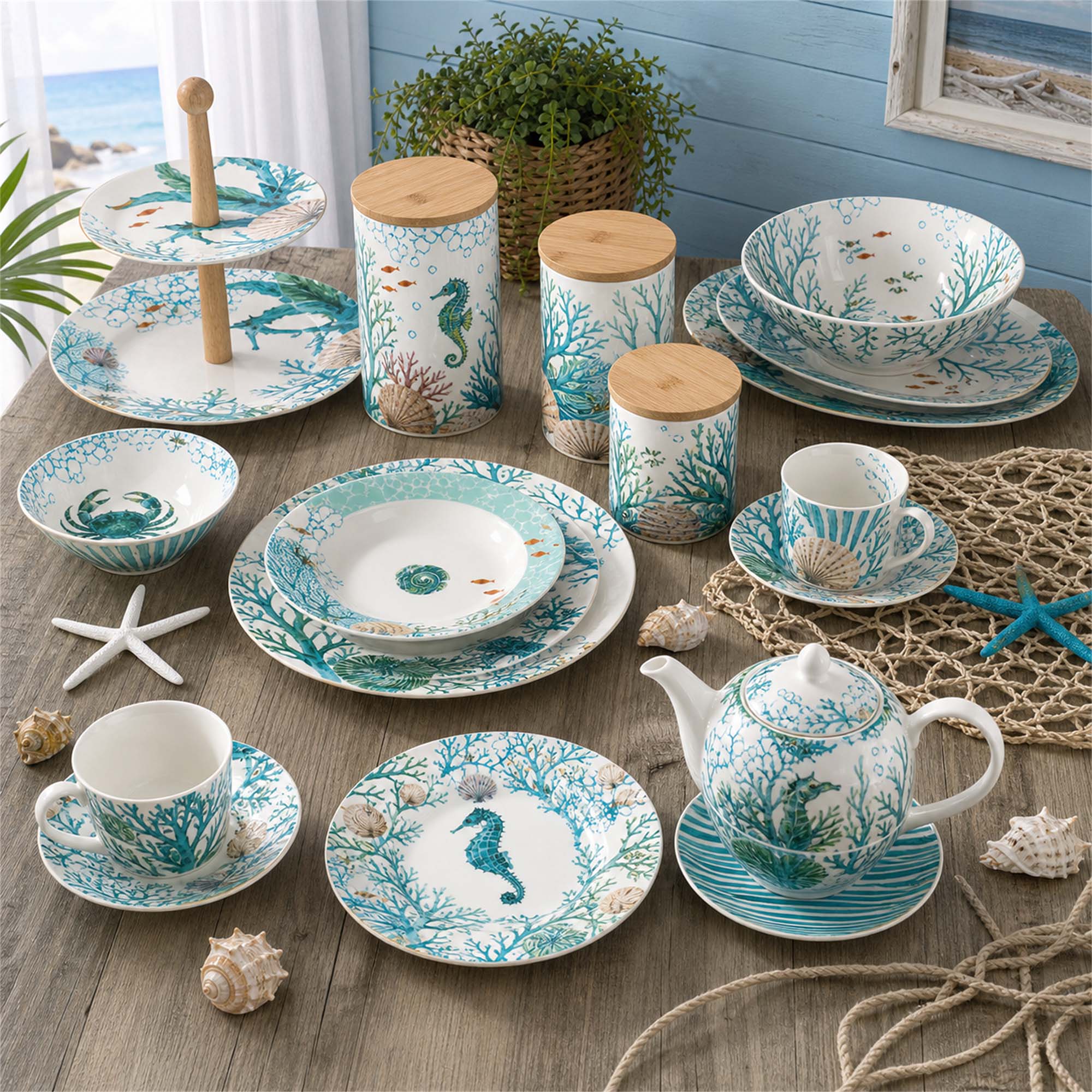 Donglin Homeware Ocean Story - Nature Style Ceramic Tableware