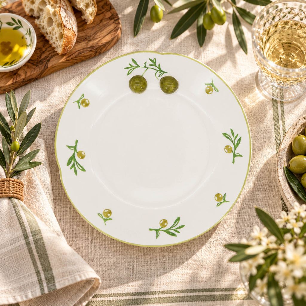 Donglin Homeware Olive Grove Collection Dessert Plate 8-inch