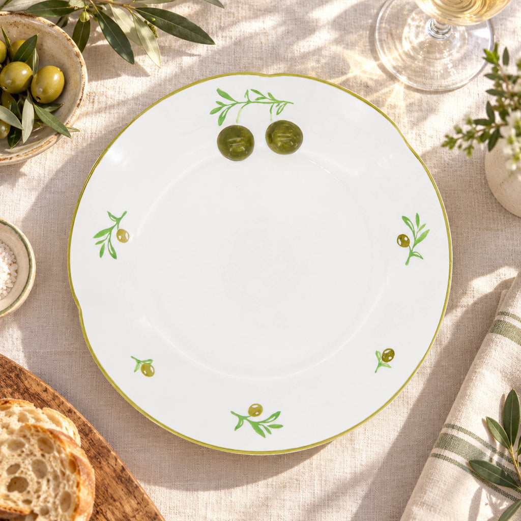 Donglin Homeware Olive Grove Collection Dinner Plate 10-inch