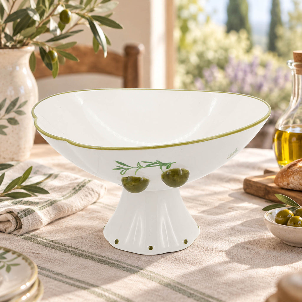 Donglin Homeware Olive Grove Collection Fruit Bowl 8.75-inch