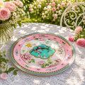Donglin Homeware Opulent Phoenix - Vintage Style Ceramic Dinner Tray 10.5-inch