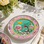 Donglin Homeware Opulent Phoenix - Vintage Style Ceramic Dessert Plate 7.5-inch