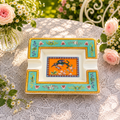 Fonglin Homeware Opulent Phoenix - Vintage Style Ceramic Ashtray 8-inch