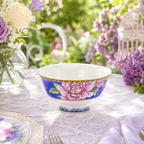 Donglin Homeware Opulent Phoenix - Vintage Style Ceramic Bowl 4.75-inch