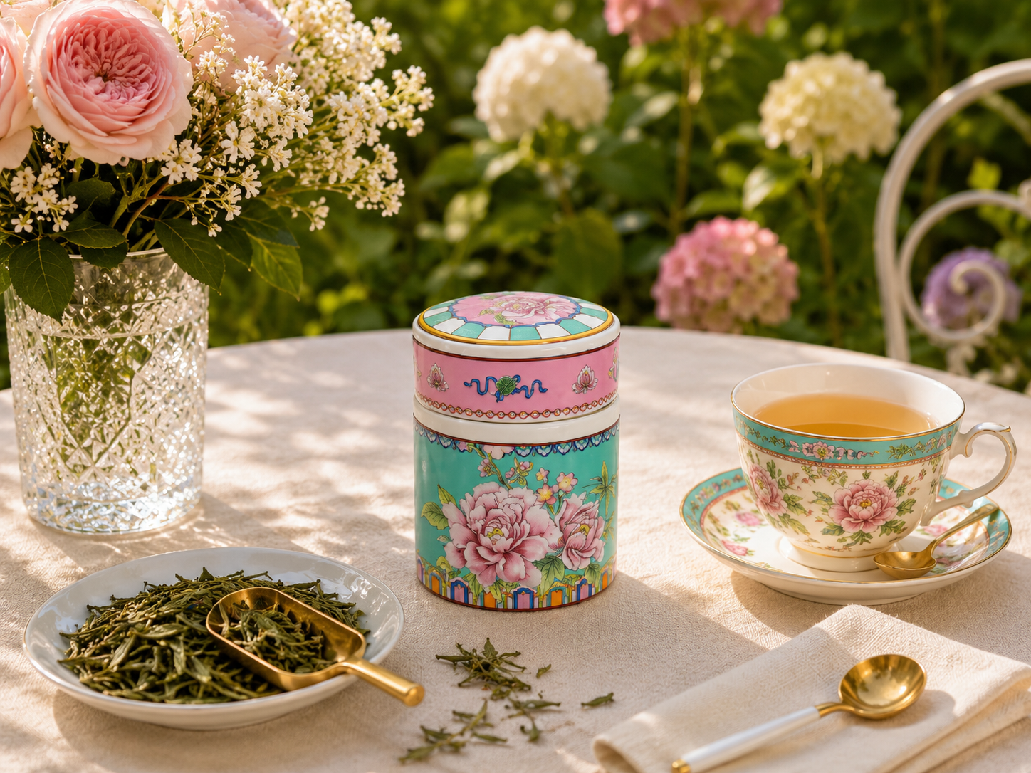 Donglin Homeware Opulent Phoenix - Vintage Style Ceramic Canister 230ml