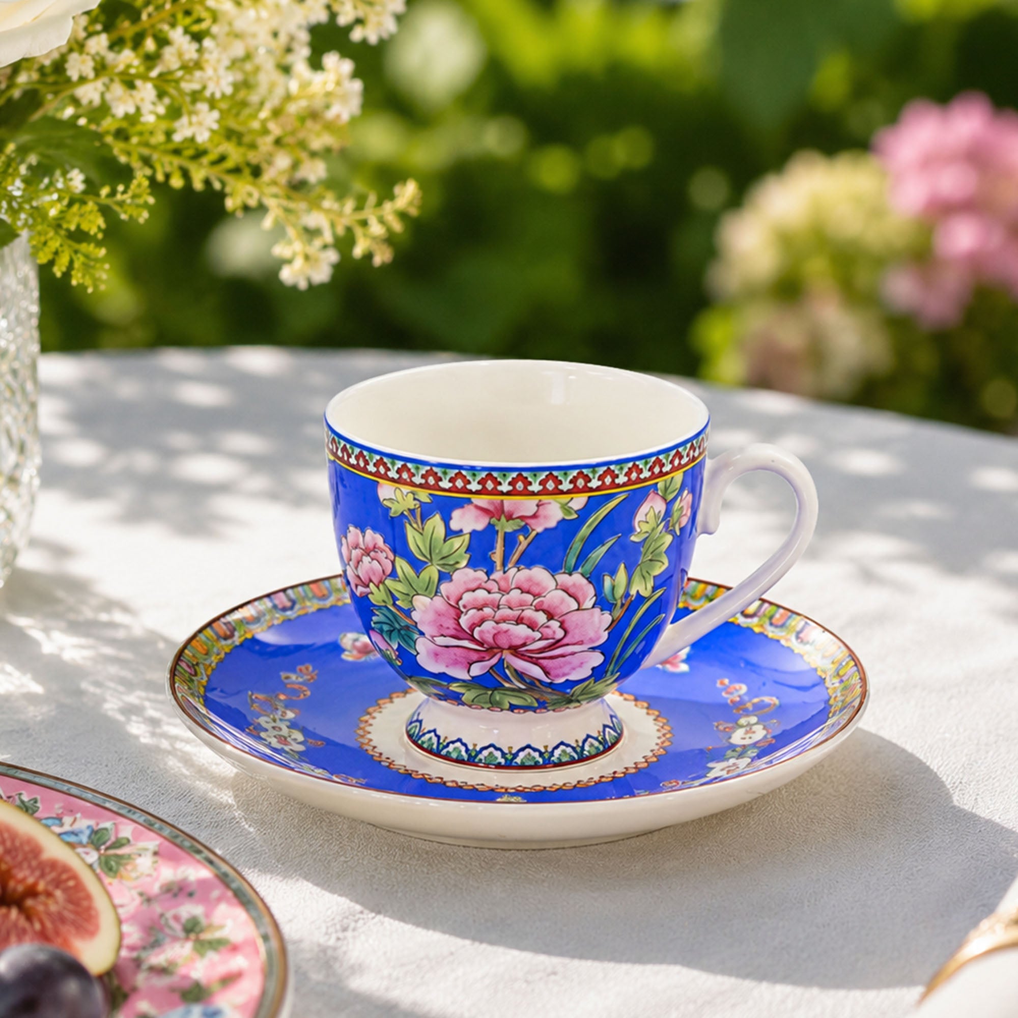 Donglin Homeware Opulent Phoenix - Vintage Style Ceramic Coffee Set