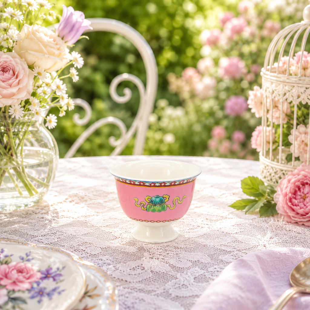 Opulent Phoenix - Vintage Style Ceramic Cup 80cc
