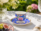 Donglin Homeware Opulent Phoenix - Vintage Style Ceramic Cup and Saucer 220cc
