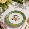 Donglin Homeware Opulent Phoenix - Vintage Style Ceramic Dinner Plate 10.5-inch