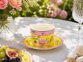 Opulent Phoenix - Vintage Style Ceramic Mug and Saucer 220cc