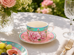 Opulent Phoenix - Vintage Style Ceramic Mug and Saucer 220cc