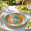 Donglin Homeware Opulent Phoenix - Vintage Style Ceramic Soup Plate 8-inch