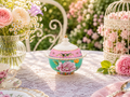 Donglin Homeware Opulent Phoenix - Vintage Style Ceramic Stewing Pot 280cc