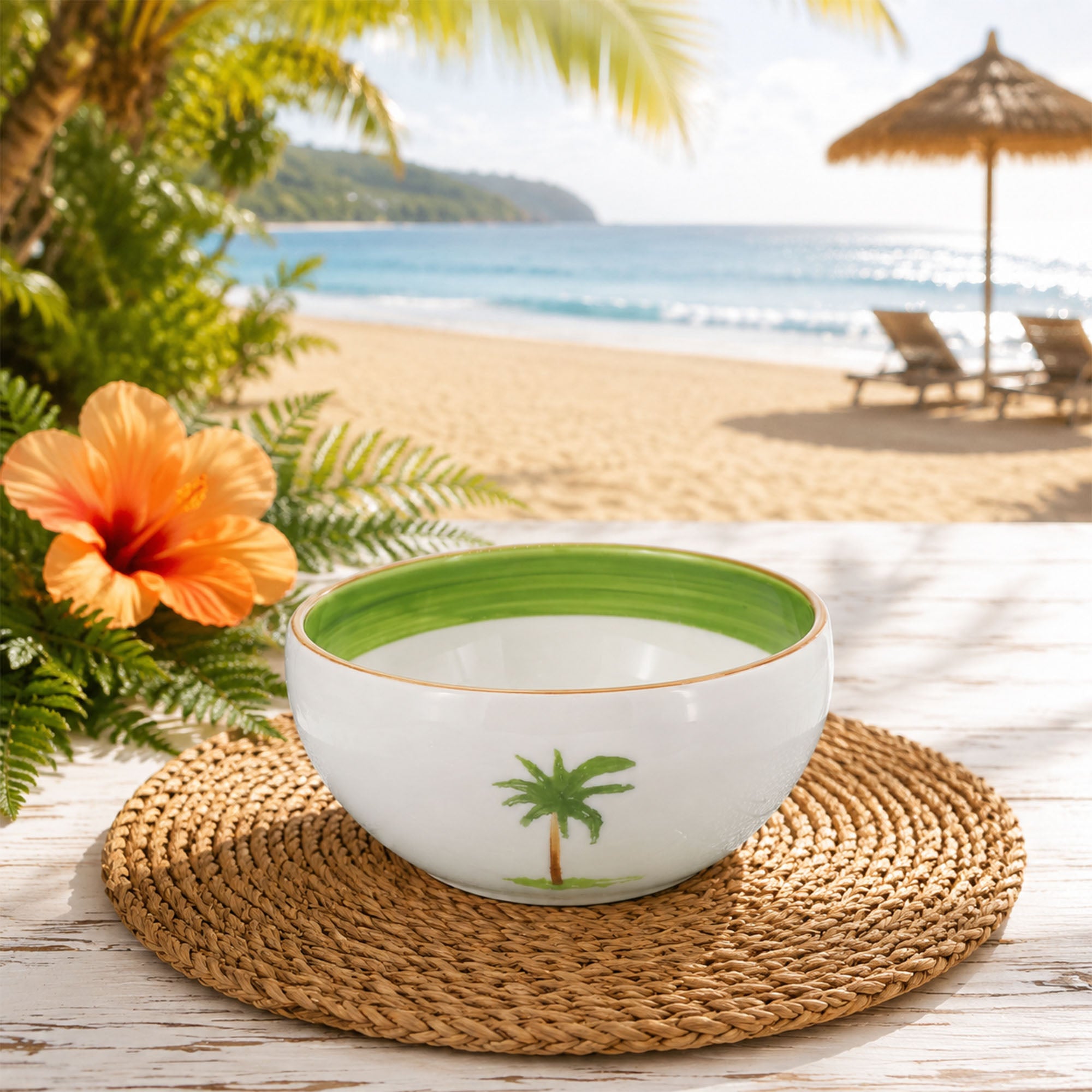 Donglin Homeware Palm Breeze Collection Bowl 4.75-inch