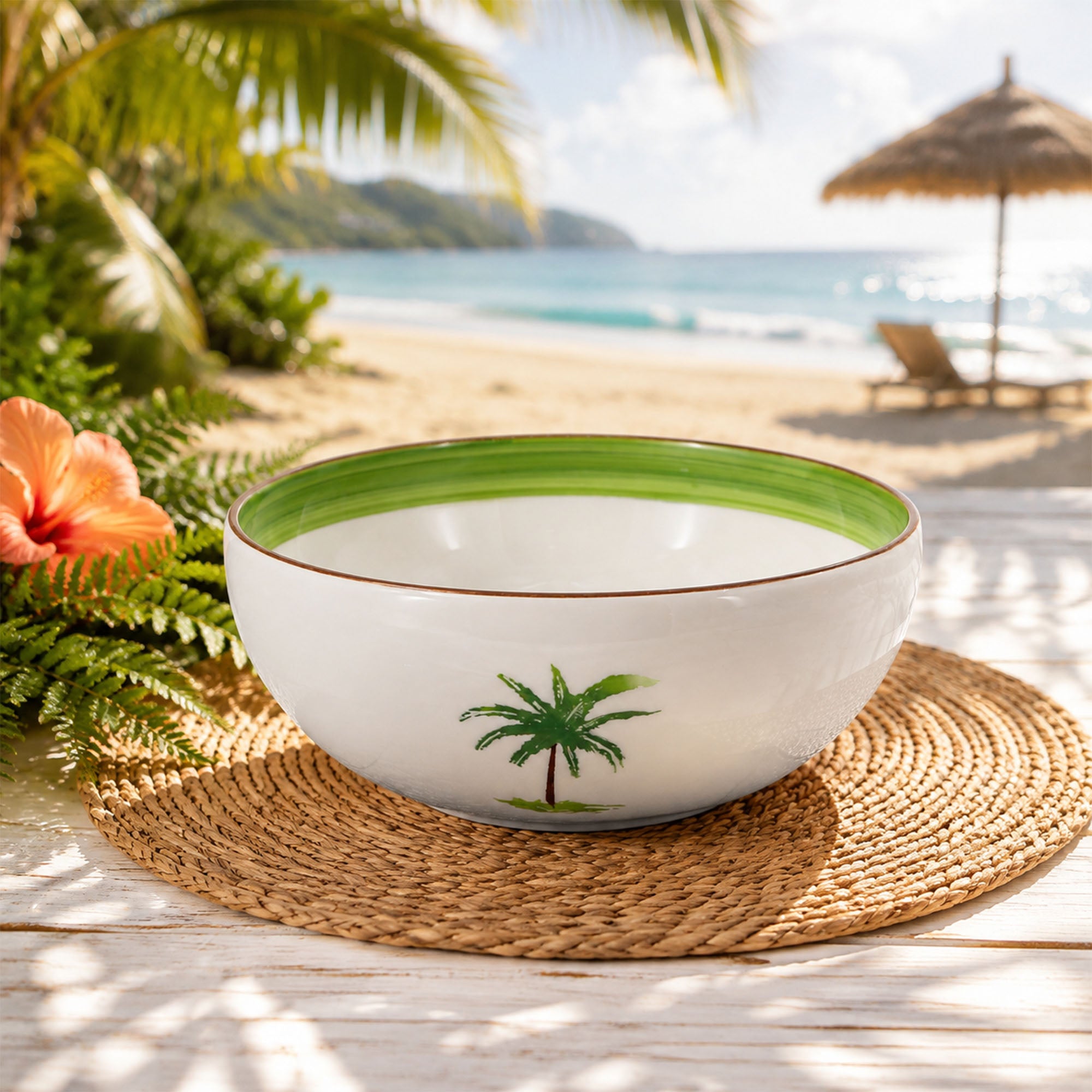Donglin Homeware Palm Breeze Collection Bowl 8-inch