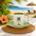 Donglin Homeware Palm Breeze Collection Cup and Saucer 210cc