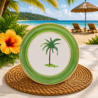 Donglin Homeware Palm Breeze Collection Dinner Plate 11-inch