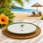 Donglin Homeware Palm Breeze Collection Oval Plate 14.5-inch