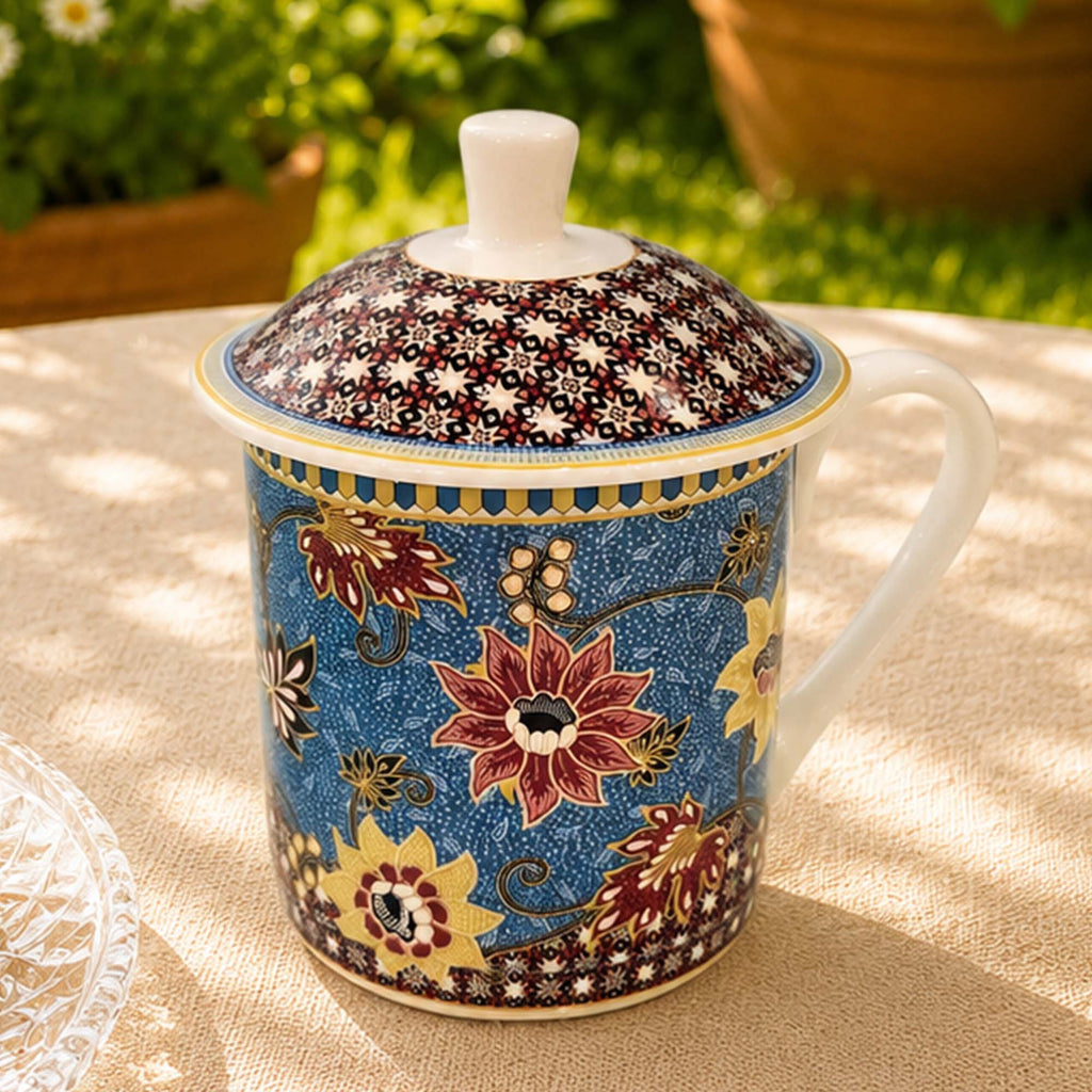Donglin Homeware Peranakan Heritage Collection Lidded Cup 350cc