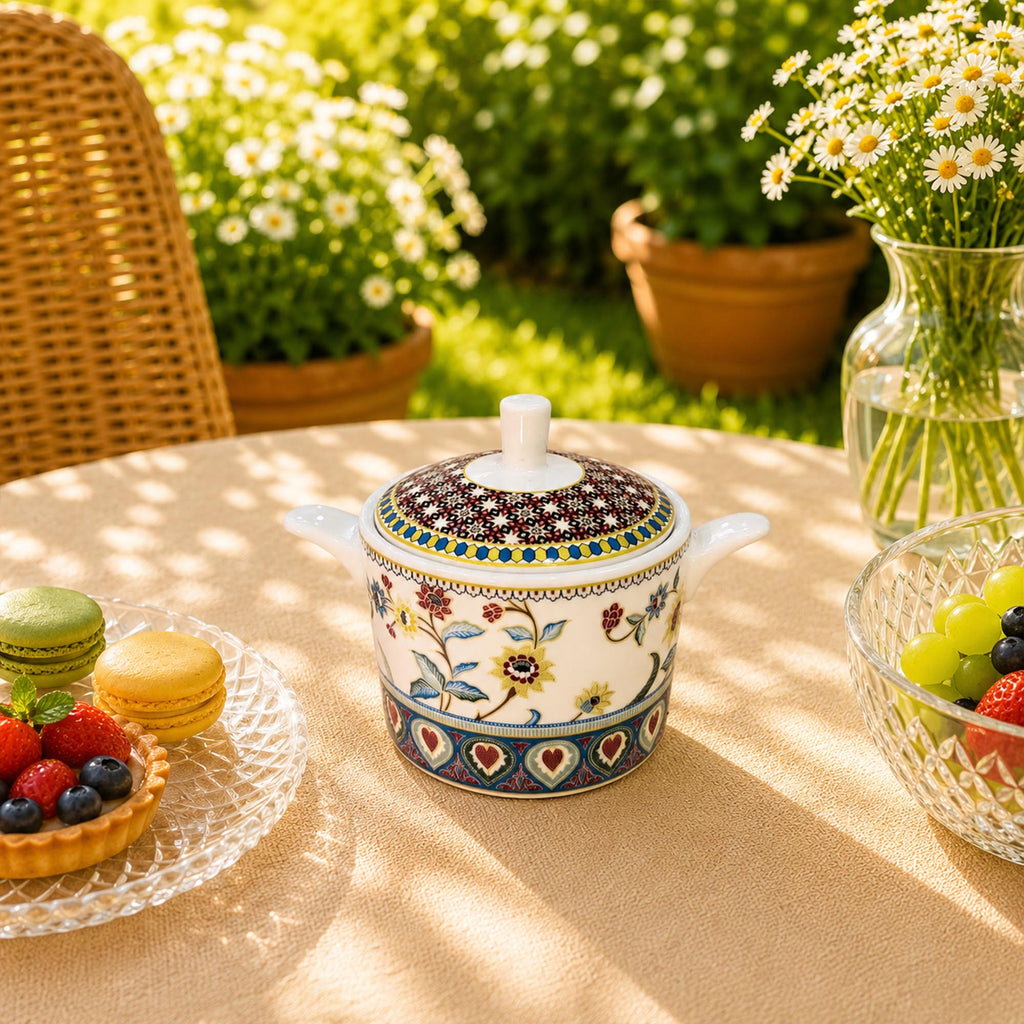 Donglin Homeware Peranakan Heritage Collection Sugar Pot 300c