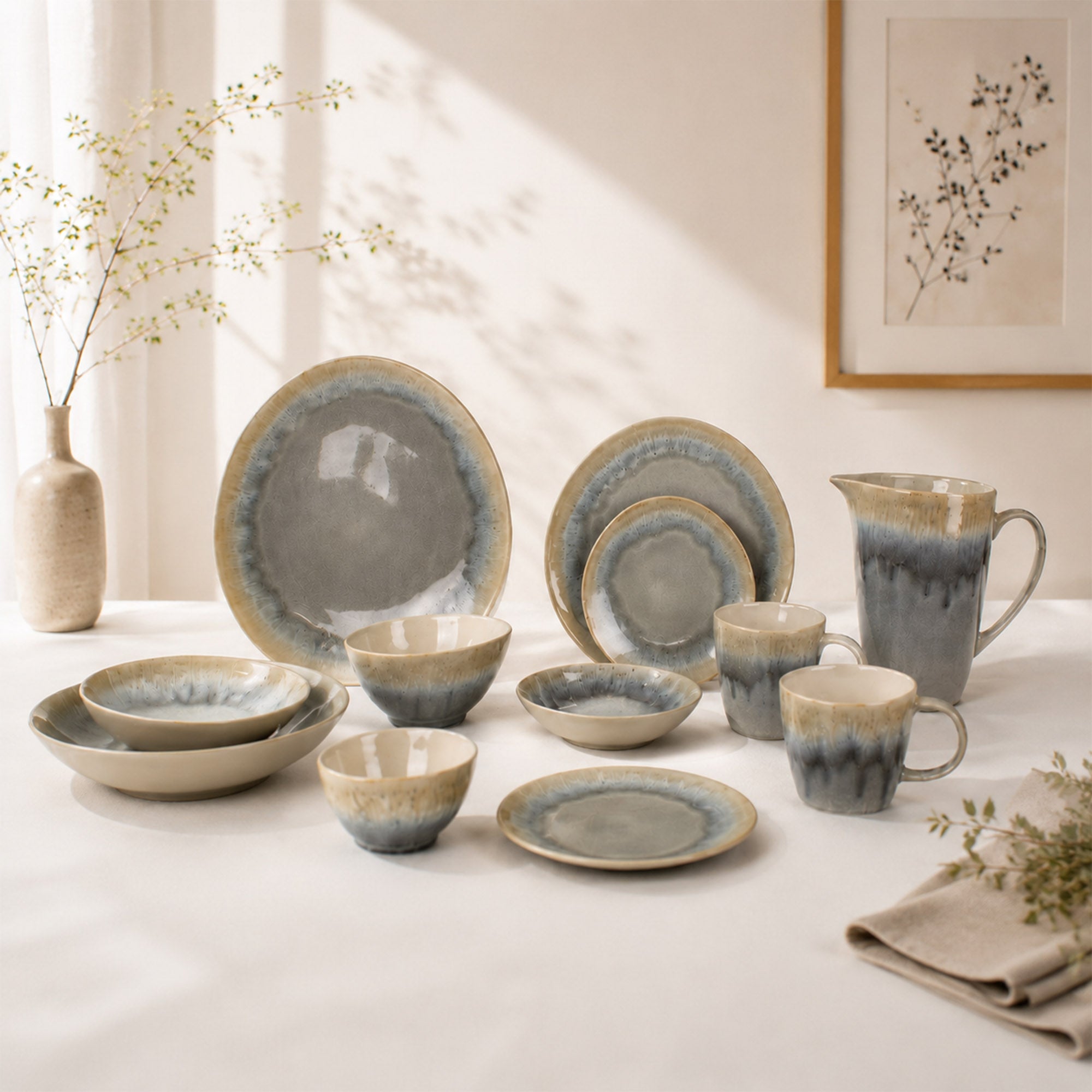 Donglin Homeware R1012 Smoke & Sand Collection