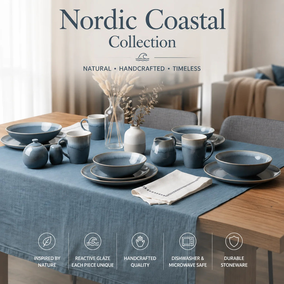 Donglin Homeware R1014 Coastal Mist Collection Web