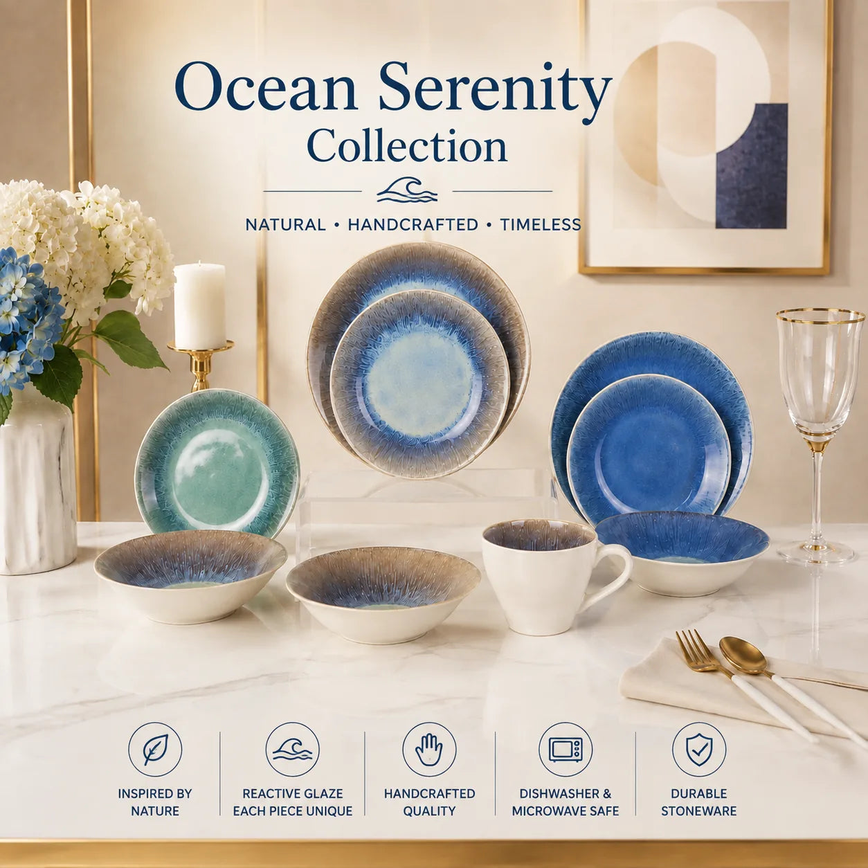 Donglin Homeware R1016 Ocean Serenity Collection Web