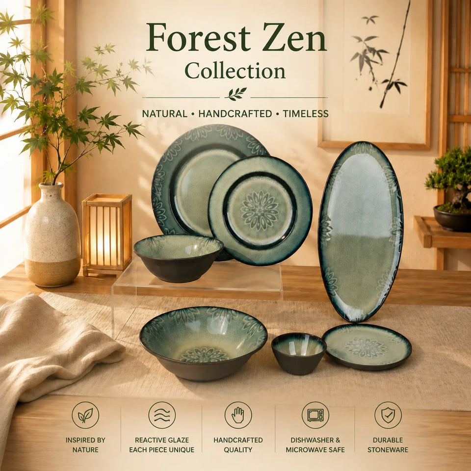 Colección de vajilla de gres — R1017 Forest Zen